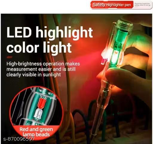 9-in-1 Multifunctional Stainless Steel Wire Plier Cutting Multi-Purpose Electrical Stripping Tool Wire Stripper and Intelligent Voltage Tester Pen Multi-function LED Test Pen (Combo) - Velora online store 