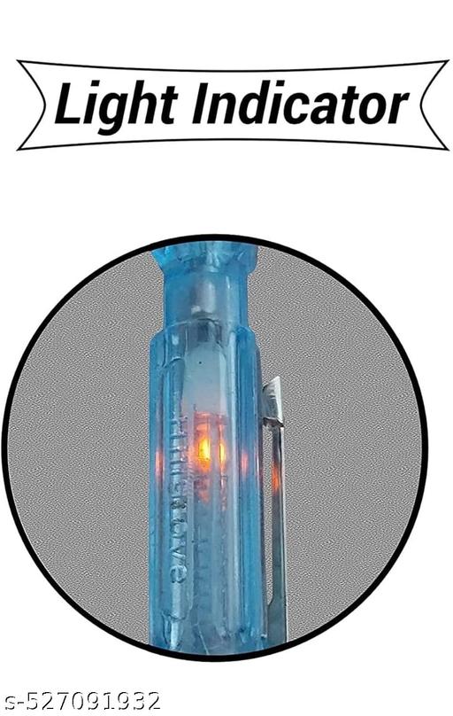 Analog Tester 5 inch | Multi Purpose Tester - Set of 5 | Heavy Duty | Steel Line Tester | Screwdriver Set | Bulb Tester Steel (Yellow) - Velora online store 