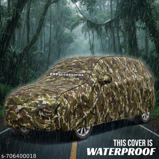 Car cover for Scorpio Waterproof UV Protection & Dust Proof Full Tested Scorpio N Premium Polyester Fabric with Mirror Pockets and All Scorpio Model Suitable Universal Fit Dustproof , extra sun protection. premium Quality (Jungle) - Velora online store 