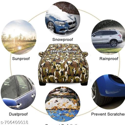 Car cover for Scorpio Waterproof UV Protection & Dust Proof Full Tested Scorpio N Premium Polyester Fabric with Mirror Pockets and All Scorpio Model Suitable Universal Fit Dustproof , extra sun protection. premium Quality (Jungle) - Velora online store 
