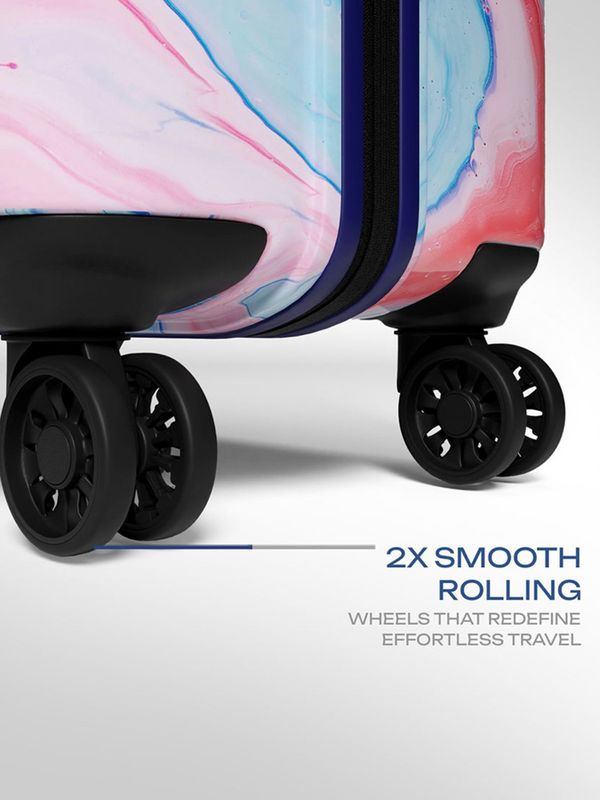 Safari hue printed trolley bag check-in suitcase 8 wheels - 30 inch - Velora online store 