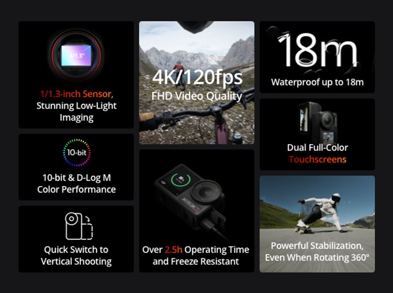 Dji osmo action 4 adventure combo sports and action camera - Velora online store 