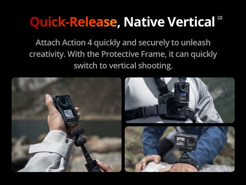 Dji osmo action 4 adventure combo sports and action camera - Velora online store 