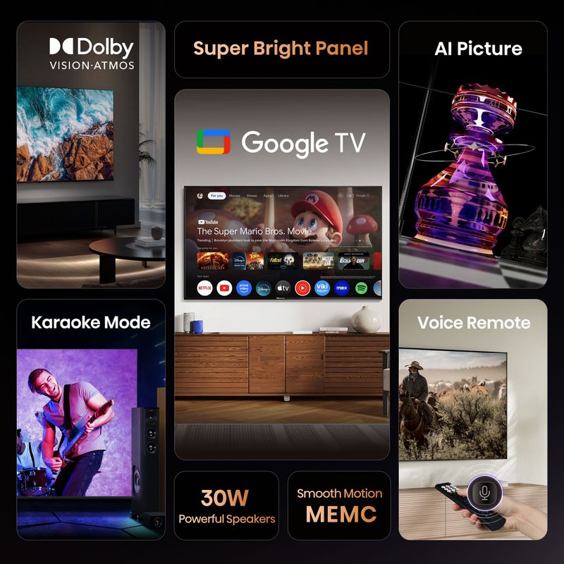 Hisense 126 cm (50 inch) ultra hd (4k) led smart google tv - Velora online store 