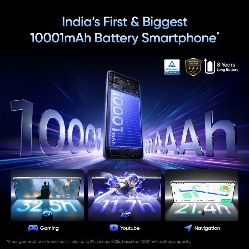 Realme p4 power 5g (transblue, 256 gb) - Velora online store 