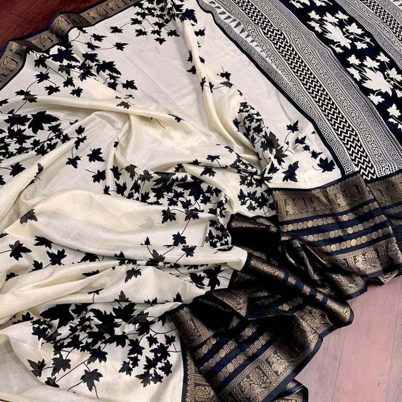 Karnav fashion woven kalamkari cotton silk, silk blend saree with unstitched blouse - Velora online store 