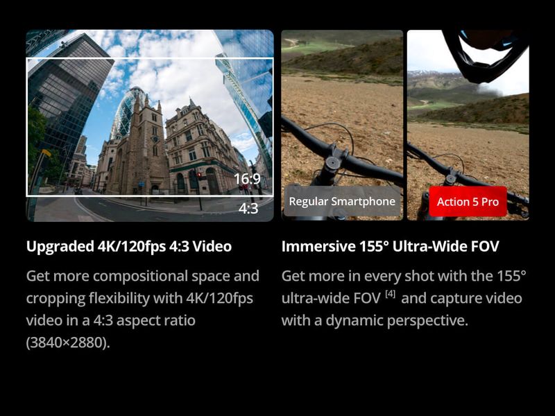 Dji osmo action 5 pro standard combo sports and action camera - Velora online store 