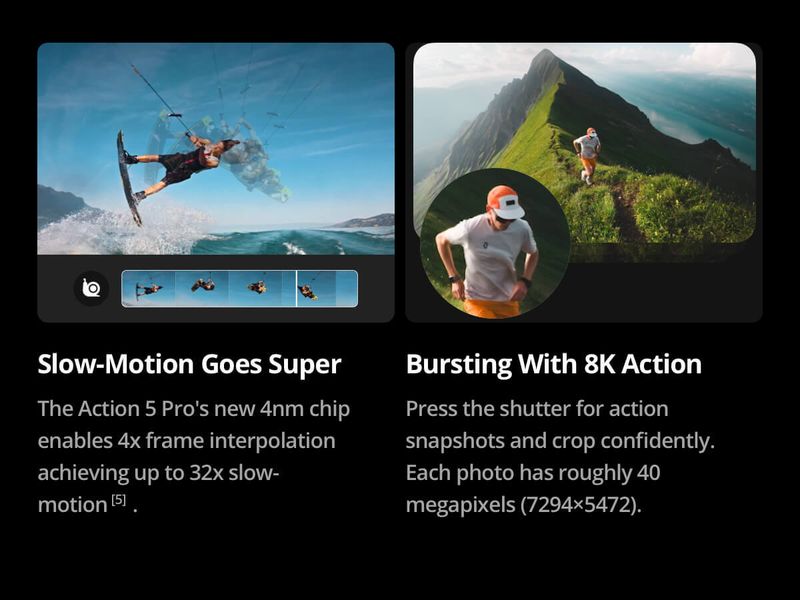 Dji osmo action 5 pro standard combo sports and action camera - Velora online store 