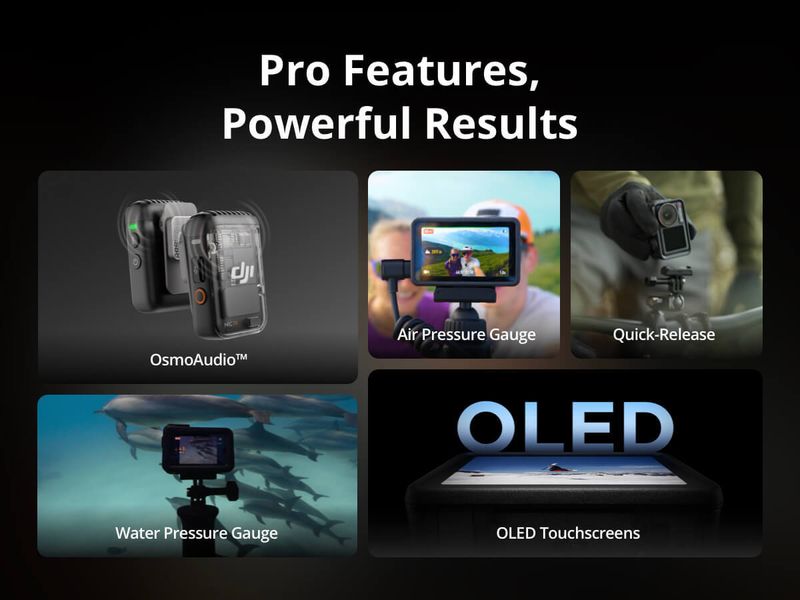 Dji osmo action 5 pro standard combo sports and action camera - Velora online store 