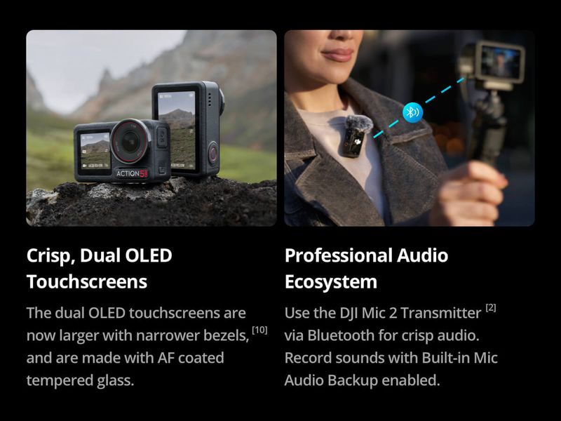 Dji osmo action 5 pro standard combo sports and action camera - Velora online store 