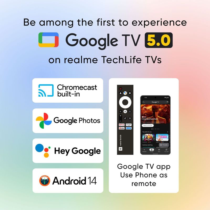 Realme techlife 109 cm (43 inch) qled ultra hd (4k) smart google tv with 5.0 with dolby atmos, and 40 w downfiring speaker - Velora online store 