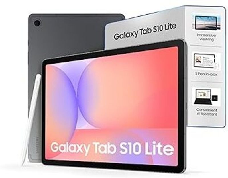 Samsung samsung galaxy tab s10 lite 6 gb ram 128 gb rom 10.9 inch with wi-fi+5g tablet (grey) - M Y V E L O R A