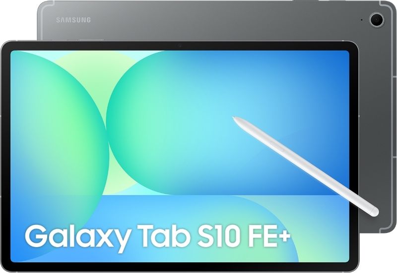 Samsung galaxy tab s10 fe+ with s pen 8 gb ram 128 gb rom 13.1 inch with wi-fi only gaming exynos 1580 tablet (gray) - M Y V E L O R A