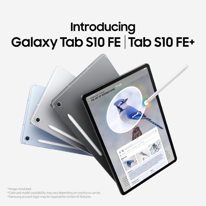 Samsung galaxy tab s10 fe+ with s pen 8 gb ram 128 gb rom 13.1 inch with wi-fi only gaming exynos 1580 tablet (gray) - M Y V E L O R A