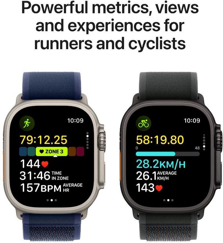 Apple watch ultra 2 gps + cellular 49mm natural titanium with milanese loop - M Y V E L O R A