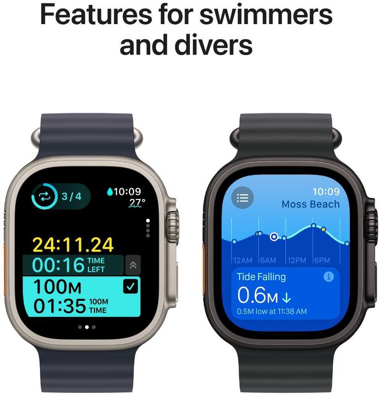 Apple watch ultra 2 gps + cellular 49mm natural titanium with milanese loop - M Y V E L O R A