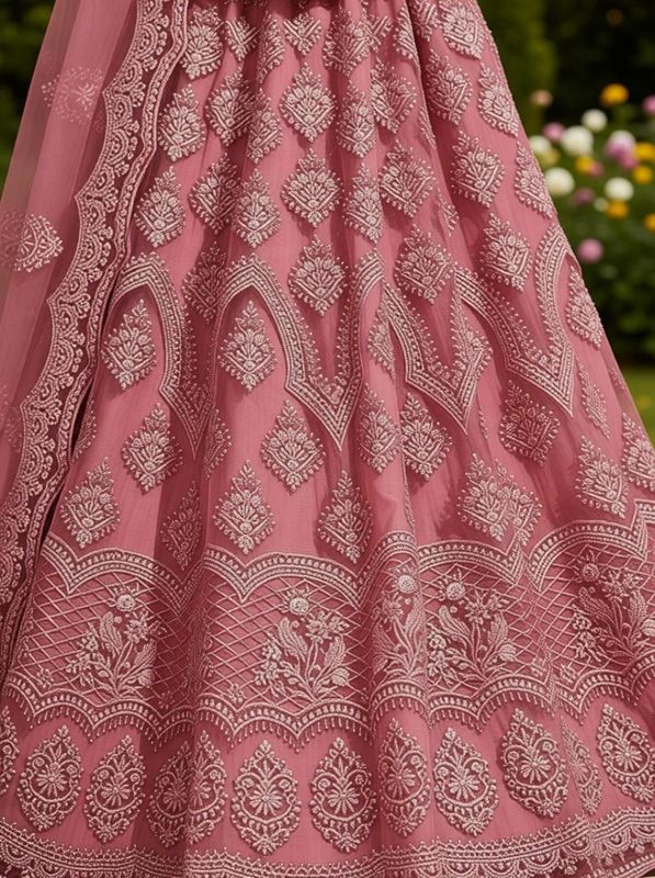 Udbhav export embroidered semi stitched lehenga choli - Velora online store 