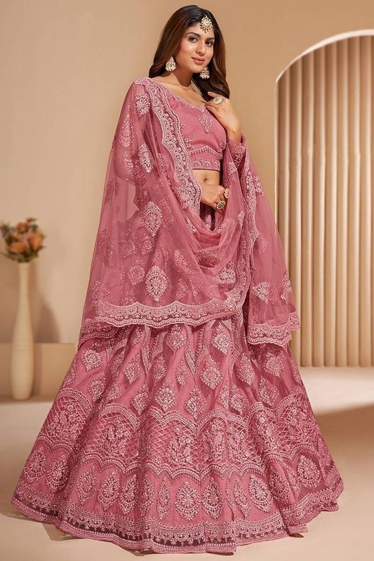 Udbhav export embroidered semi stitched lehenga choli - Velora online store 