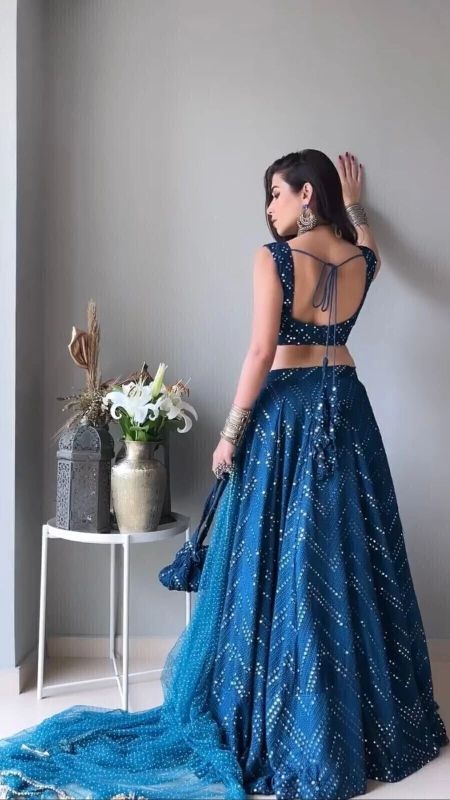 Zaalima fashion embroidered semi stitched lehenga choli - Velora online store 