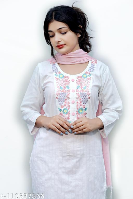 khadi kurta  and dupatta set - M Y V E L O R A