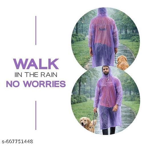 Unisex Freesize Rain Poncho |Waterproof, Lightweight & Foldable Poncho | Reusable Travel, Trekking, Biking & Outdoor Rain Wear for Men & Women - M Y V E L O R A
