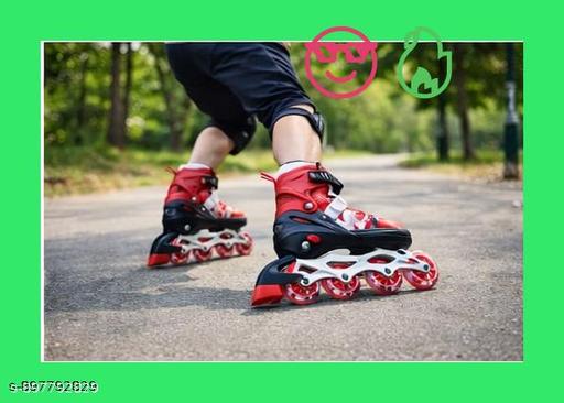 Kids Roller Skates Inline Adjustable Size LED Wheels Skating Shoes for Boys Girls - M Y V E L O R A Online store 