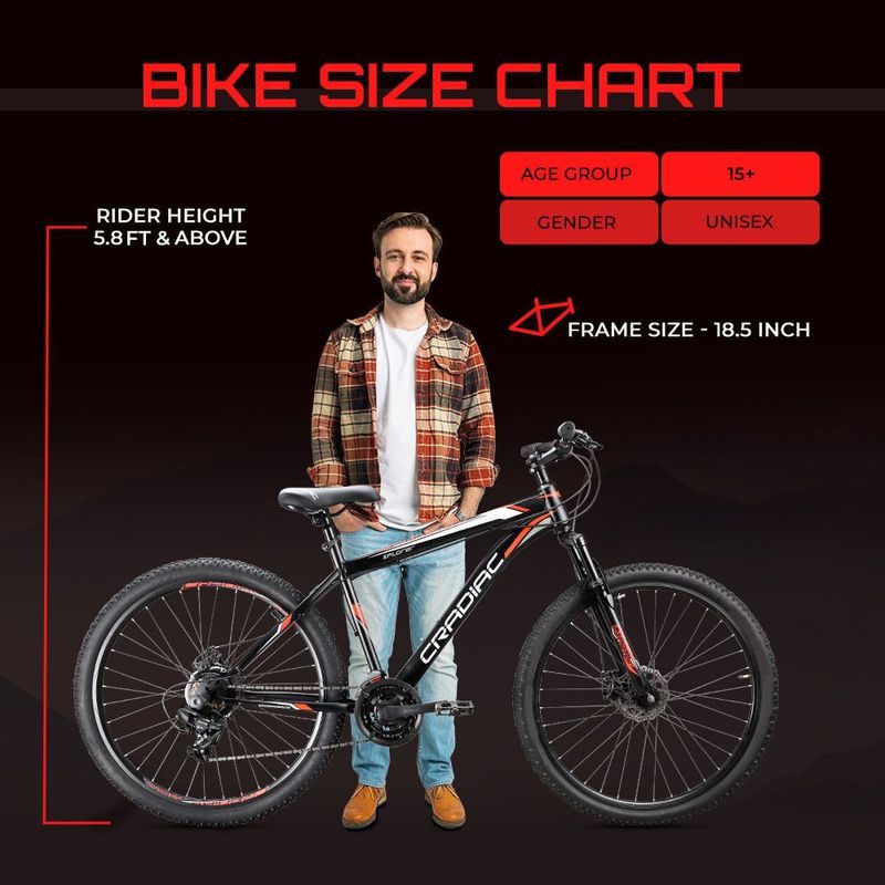 Cradiac xplorer 21 speed|front suspension fork|dual disc brake|shimano gears 29 t (inch) mountain cycle - M Y V E L O R A Online store 