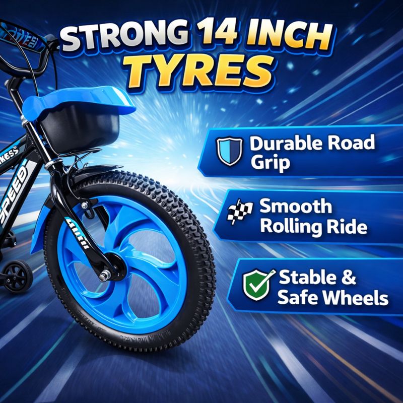 Abc amol bicycle components premium quality double gaddi cycle for kids, color 14 t (inch) road cycle - M Y V E L O R A Online store 