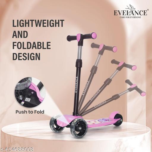 EVELANCE Lil Roamer Scooter Foldable Kick Skating Cycle| Skate Scooter for Kids(Max User Weight: 50Kg) Kids Scooter Pink - M Y V E L O R A Online store 