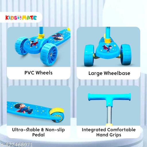 Cruiser 3 Wheels Skating Kick Scooter for Kids|Foldable & Adjustable Height Kids Scooter - M Y V E L O R A Online store 