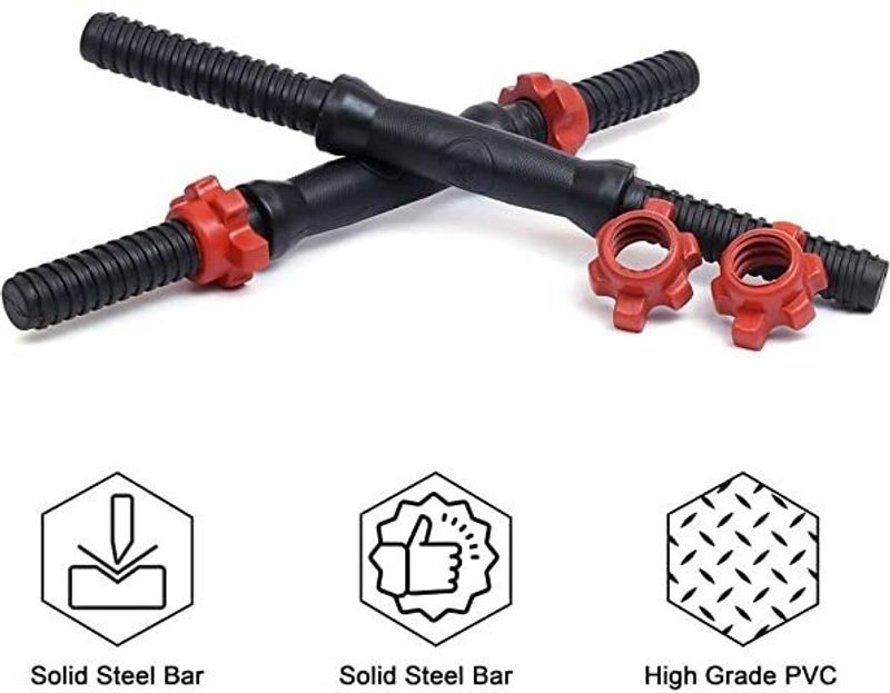 Jasmine dumbbells, 10kg pvc dumbbells set, adjustable weight plates adjustable dumbbell - M Y V E L O R A Online store 