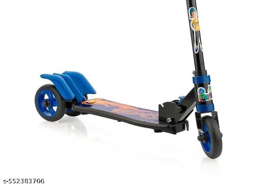 (BLUE) Skate Scooter/ Street Rider / Kick Scooter for Kids & Children’s: 4 step Adjustable Heights, Foldable, 3 PVC Wheels with Unique Brakes, Ideal for Ages 3+, Supports Up to 80 kg, Fun & Enjoyment for kids (BLUE) - M Y V E L O R A Online store 