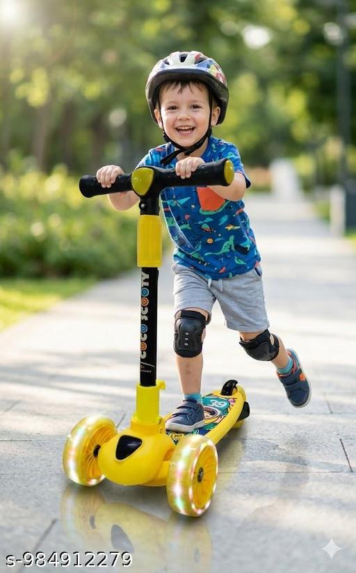 Kids Scooter with lighting wheels and adjustable handle  - M Y V E L O R A Online store 