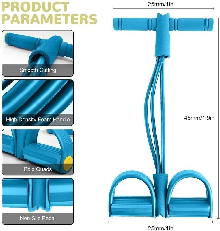 Vixora pull reducer pedal exerciser body trainer resistance bands fitness ab exerciser - M Y V E L O R A Online store 
