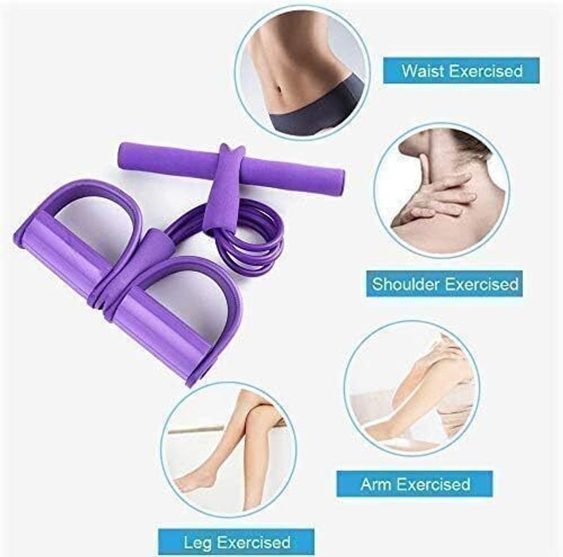 Vixora pull reducer pedal exerciser body trainer resistance bands fitness ab exerciser - M Y V E L O R A Online store 
