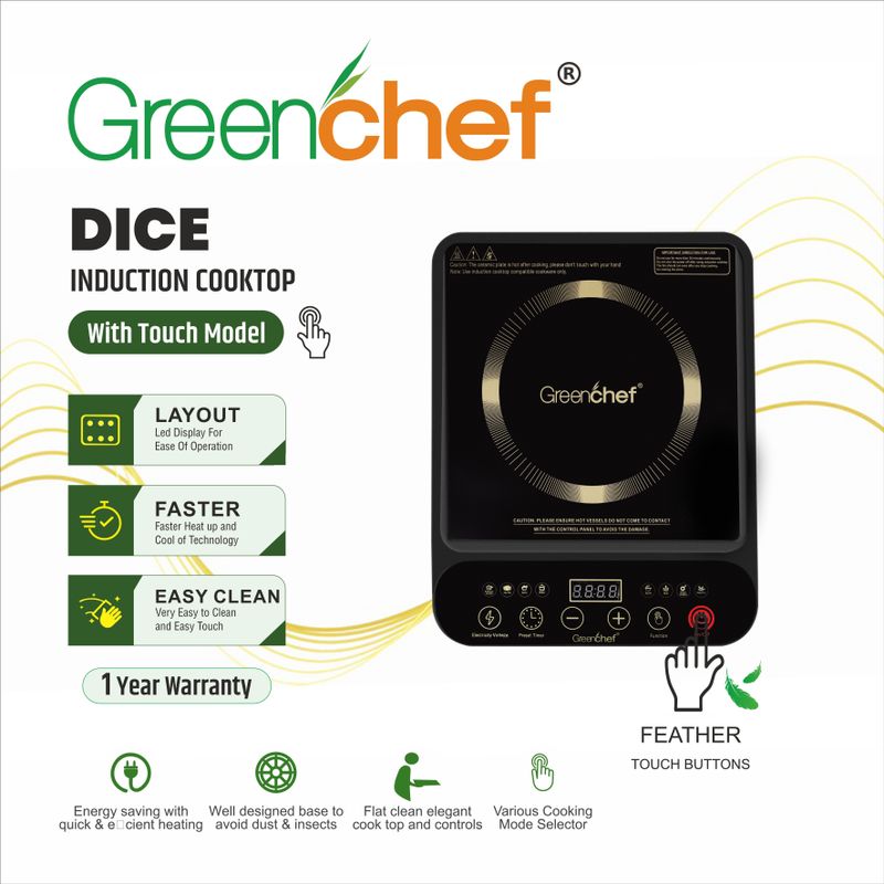 Greenchef dice induction cooktop - M Y V E L O R A Online store 
