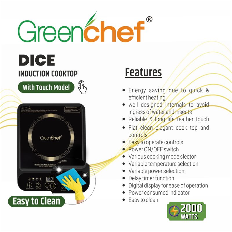 Greenchef dice induction cooktop - M Y V E L O R A Online store 