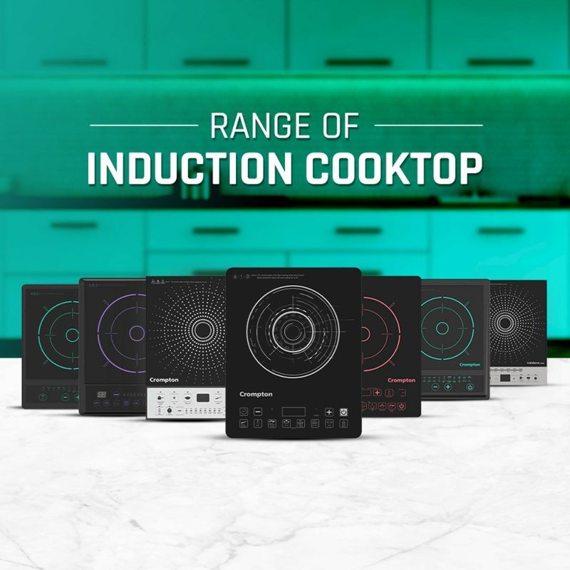 Crompton 1200 w induction cooktop push button - M Y V E L O R A Online store 