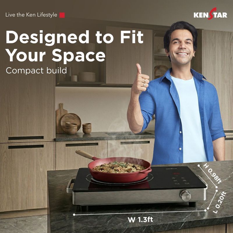 Kenstar 2200 w infrared cooktop touch panel - M Y V E L O R A Online store 
