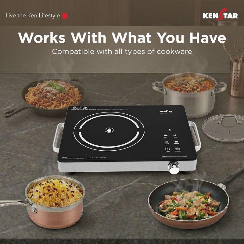 Kenstar 2200 w infrared cooktop touch panel - M Y V E L O R A Online store 