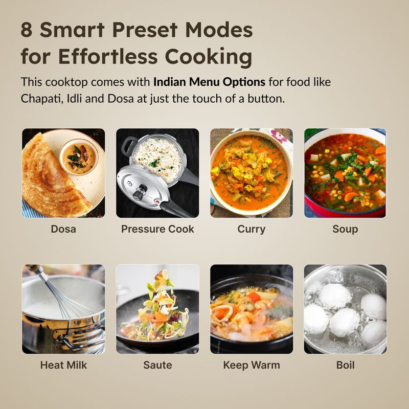 Prestige 1600 w induction cooktop push button - M Y V E L O R A Online store 