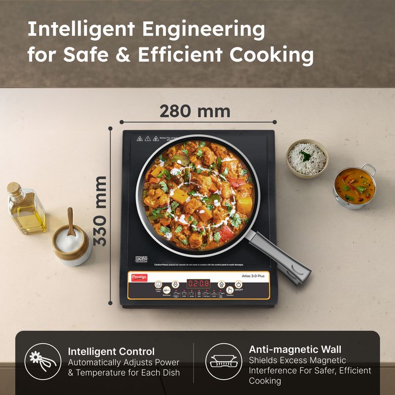 Prestige 1600 w induction cooktop push button - M Y V E L O R A Online store 