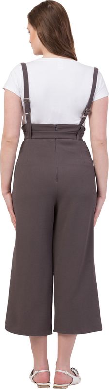 Shopglobal women grey dungaree - M Y V E L O R A