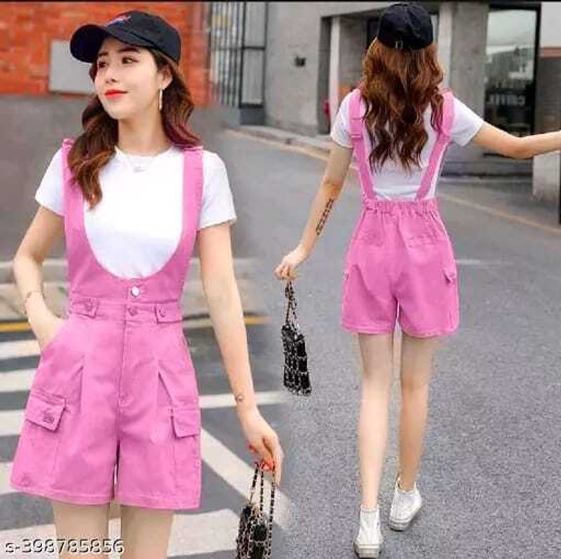 Usk collections women green, white dungaree - M Y V E L O R A