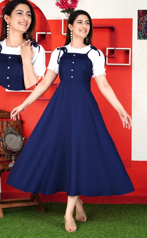 Aashish women blue dungaree - M Y V E L O R A