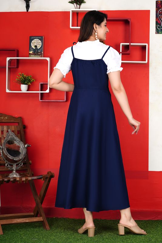 Aashish women blue dungaree - M Y V E L O R A