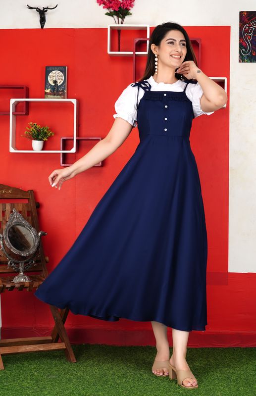 Aashish women blue dungaree - M Y V E L O R A
