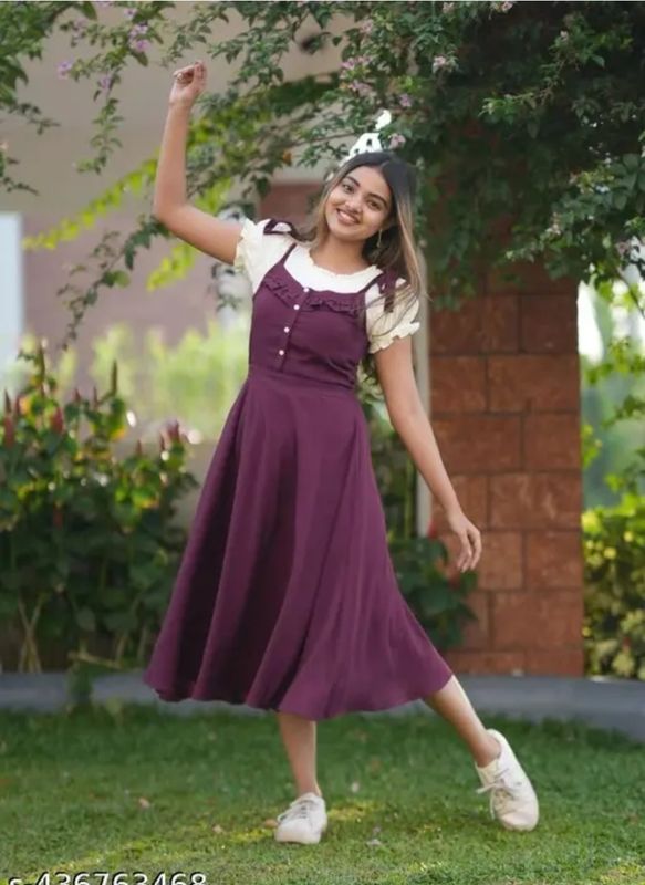 Aashish women purple dungaree - M Y V E L O R A