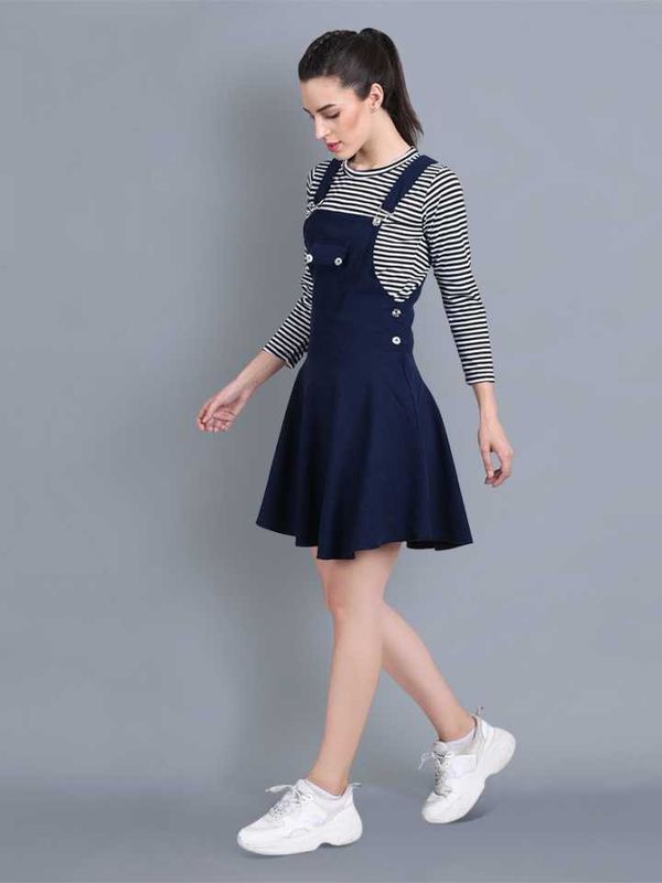 Absorbing women dark blue dungaree - M Y V E L O R A