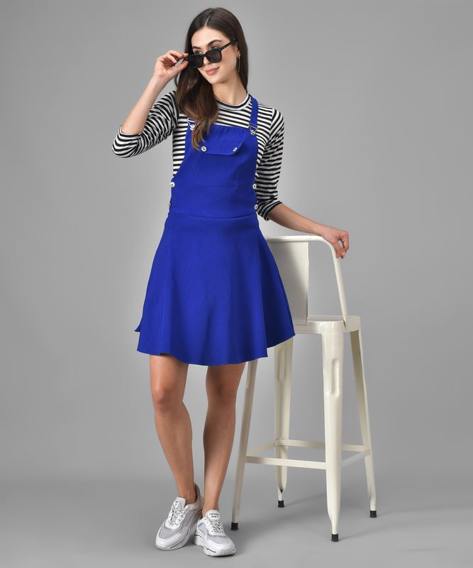Absorbing women dark blue dungaree - M Y V E L O R A